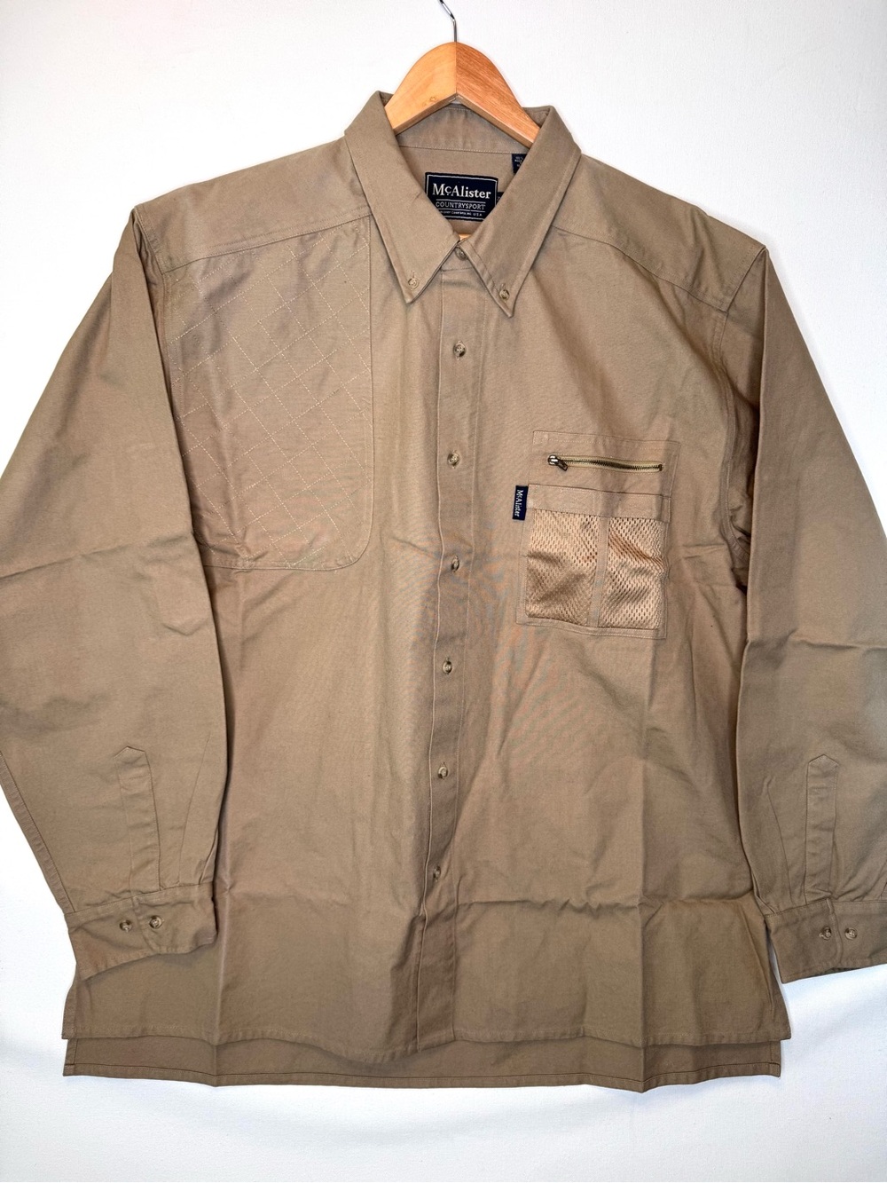 McAlister Country Sport NWOT Shooting Shirt Tan Sz 2XL‎ hunting long sleeve